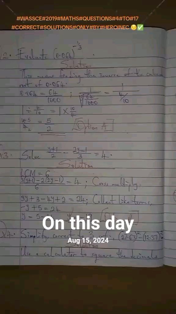 Exam question solutions that I posted #onthisday last year ☺️😇#HeroineC#90sKiddiesRepresentative#fyp#Whattowatch#Viral#2025