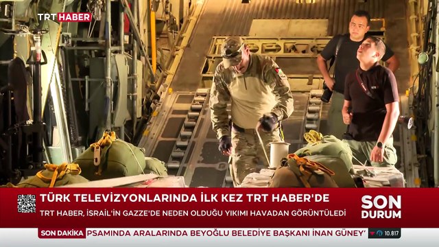 Gazze'deki yıkımı Türk televizyonlarında ilk kez TRT Haber görüntüledi