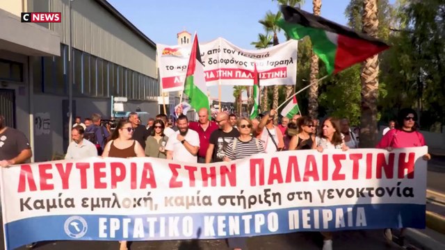 Grèce : des manifestants pro-Palestine empêchent l'accostage d'un navire israélien
