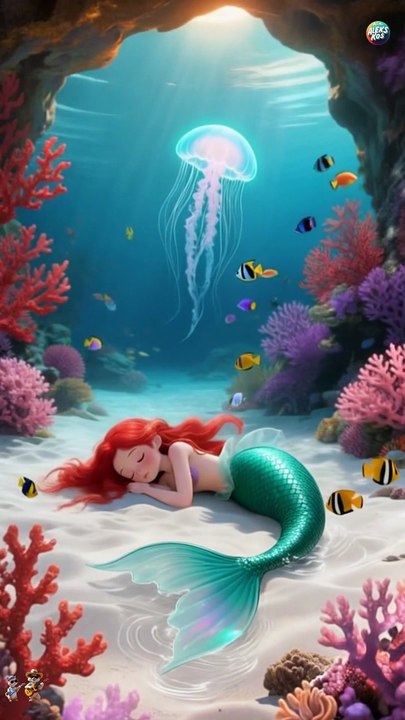 Sleeping Mermaid Lullaby | Relaxing Bedtime Music for Kids Short video