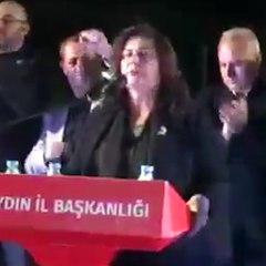 Özlem Çerçioğlu Atatürk'ün yolundan dönmeyeceğine 'şerefi' üzerine ant içmiş