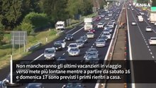 Ponte di ferragosto: ultime partenze e primi rientri a casa, oltre 12 milioni in strada