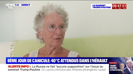 "La canicule est insupportable quand on arrive à notre âge", témoigne Lucrèce, habitante de Palavas-les-Flots (Hérault)