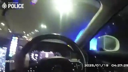 Police dog catches burglar after wrong-way Sheffield Parkway chase caught on video