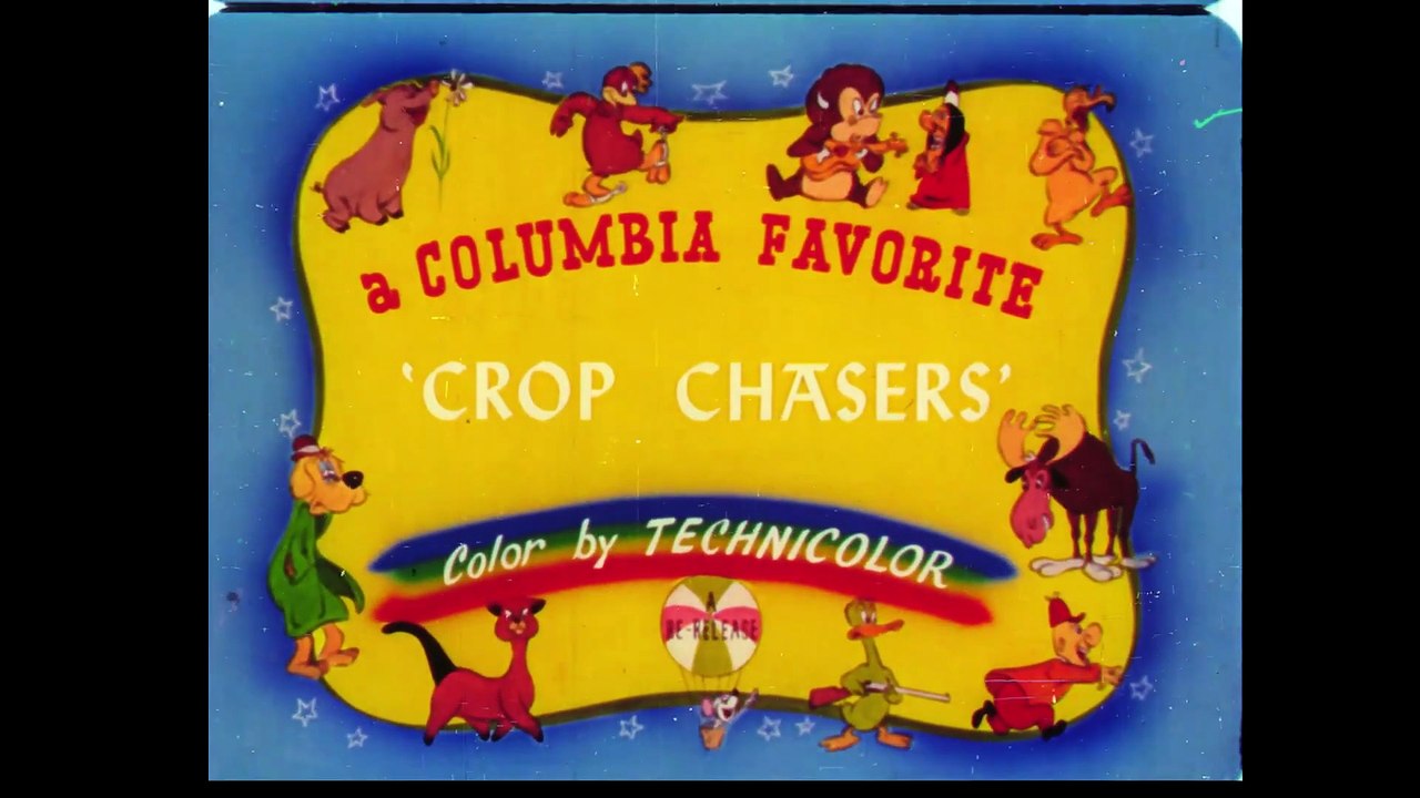 Scarecrow vs Crows (1939) | Classic Ub Iwerks Color Rhapsody Cartoon | Vintage Public Domain Animation