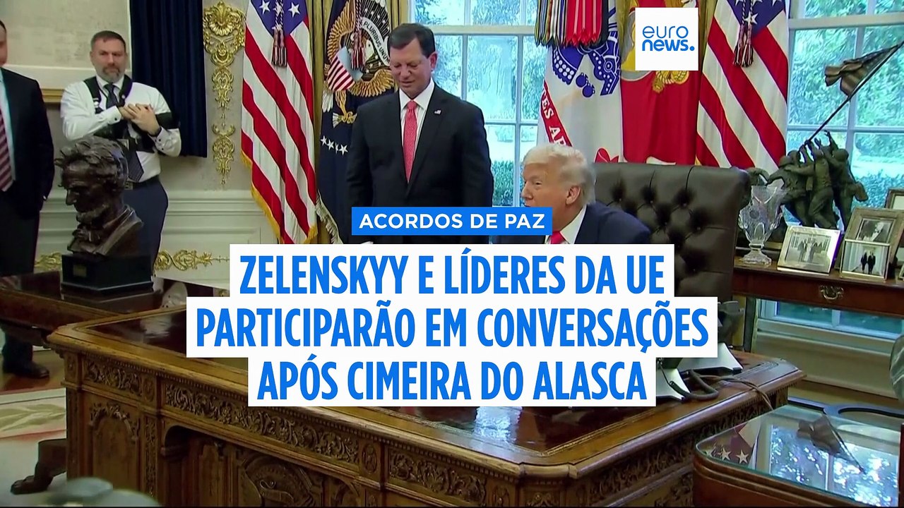 Zelenskyy e líderes europeus participarão em conversações com Putin após cimeira do Alasca, diz Trump