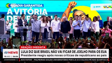 Lula chama Trump de mentiroso e defende parceria comercial do Brasil