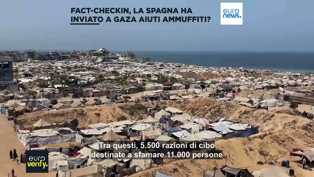 Fact-checking: la Spagna ha inviato a Gaza forniture umanitarie in cattive condizioni?