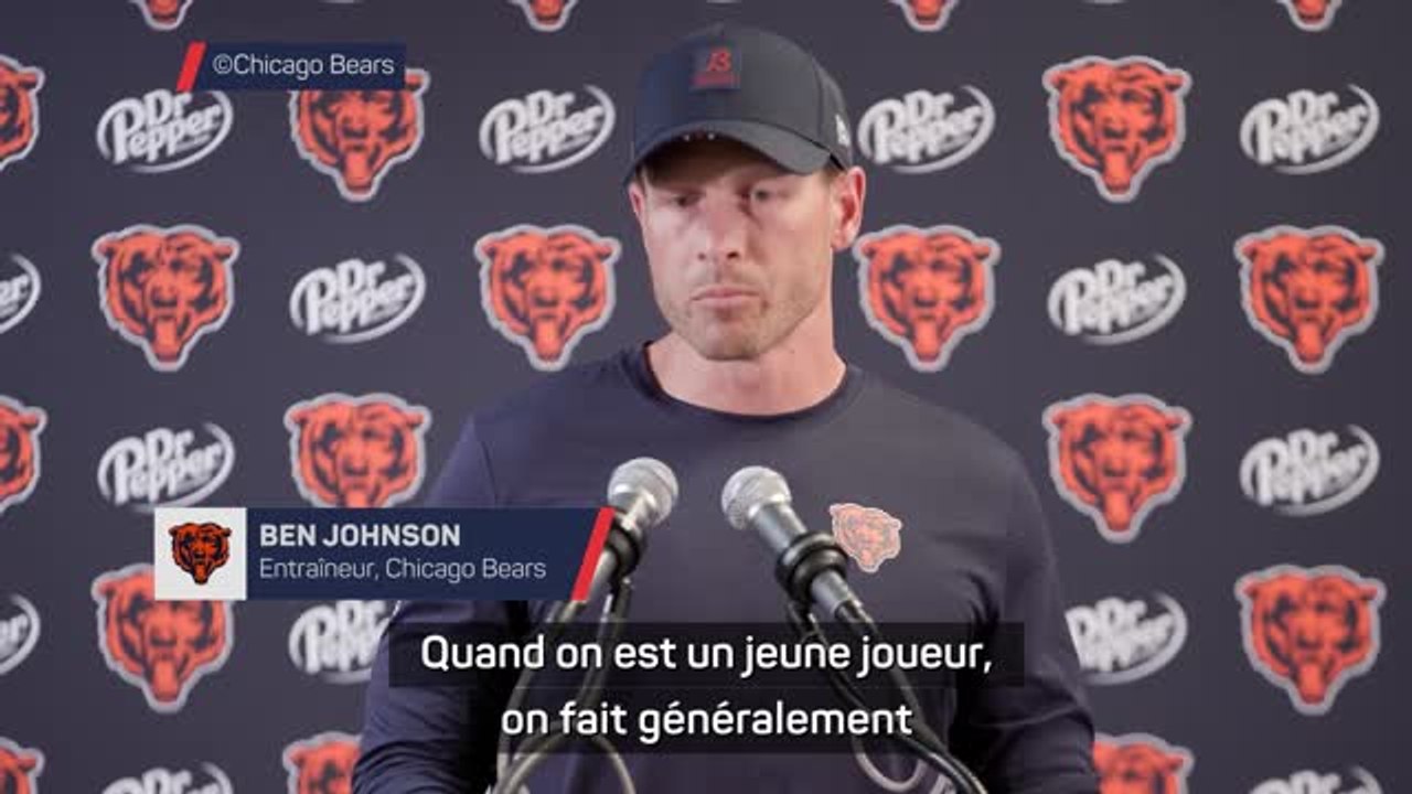 Bears - Johnson veut voir Caleb Williams continuer à progresser