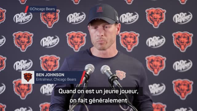 Bears - Johnson veut voir Caleb Williams continuer à progresser