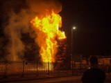 Crimson banner incinerated on Derry bonfire despite appeals from politicians and bishop