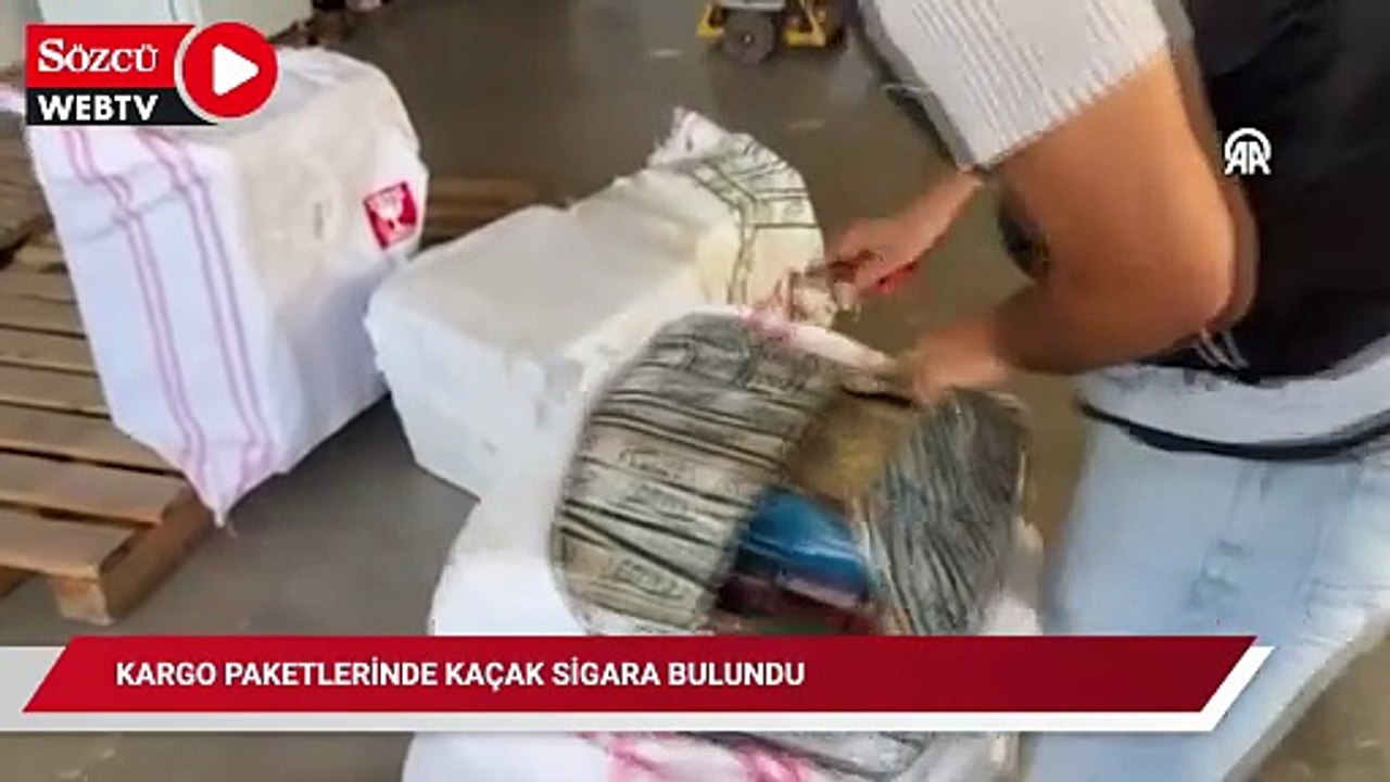 Kargo paketlerinde kaçak 1350 paket sigara ve 1900 elektronik sigara bulundu