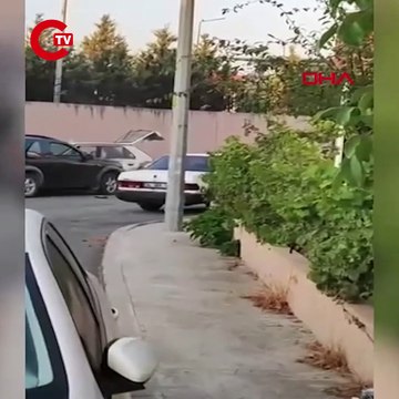 Kavga ettiği eşinin otomobilini cipiyle defalarca çarparak hurdaya çevirdi