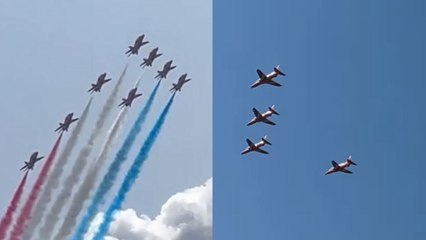 Red Arrows soar over West Midlands