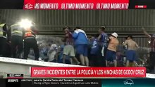 Violencia en Brasil: la brutal golpiza de policías a hinchas de Godoy Cruz tras el partido con Atlético Mineiro