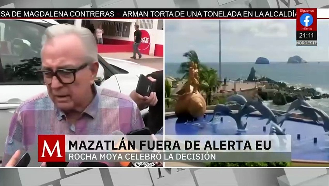 Rubén Rocha Moya celebra que Sinaloa no sea riesgo para turistas de EU