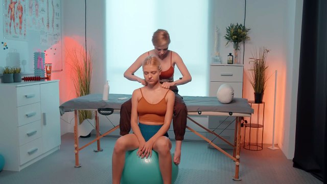 Neck & Shoulder Massage Relaxing Therapy with Tory & Alice