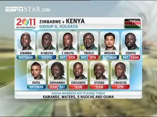 2011 CWC | Zimbabwe vs Kenya, 41st Match, Group A at Kolkata