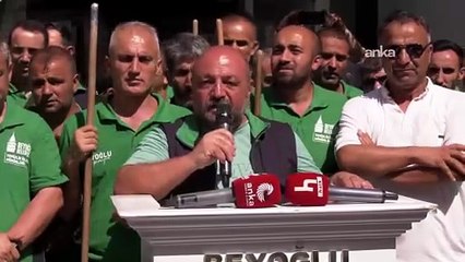 Beyoğlu Belediyesi işçilerinden İnan Güney'e destek: Başkanımızla birlikte ayaktayız