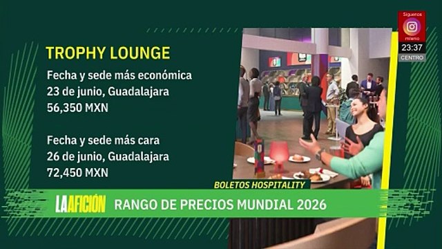 FIFA anuncia precios de boletos para el Mundial 2026 en México