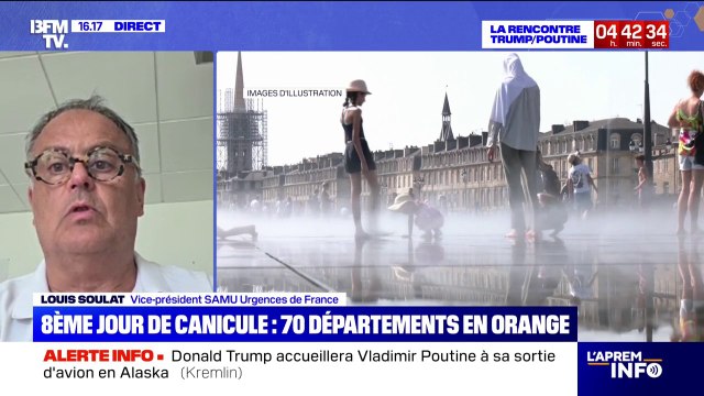 Canicule: Louis Soulat, vice-président SAMU Urgences de France, pointe une augmentation de 15% du nombre d'appel des urgences
