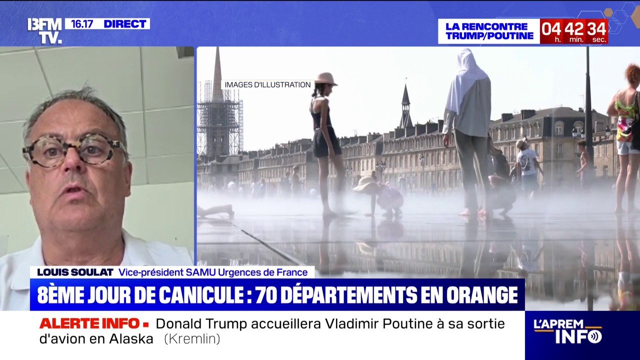 Canicule: Louis Soulat, vice-président SAMU Urgences de France, pointe une augmentation de 15% du nombre d'appel des urgences