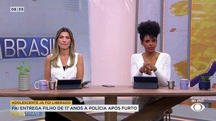 Pai entrega filho de 17 anos à polícia após furto