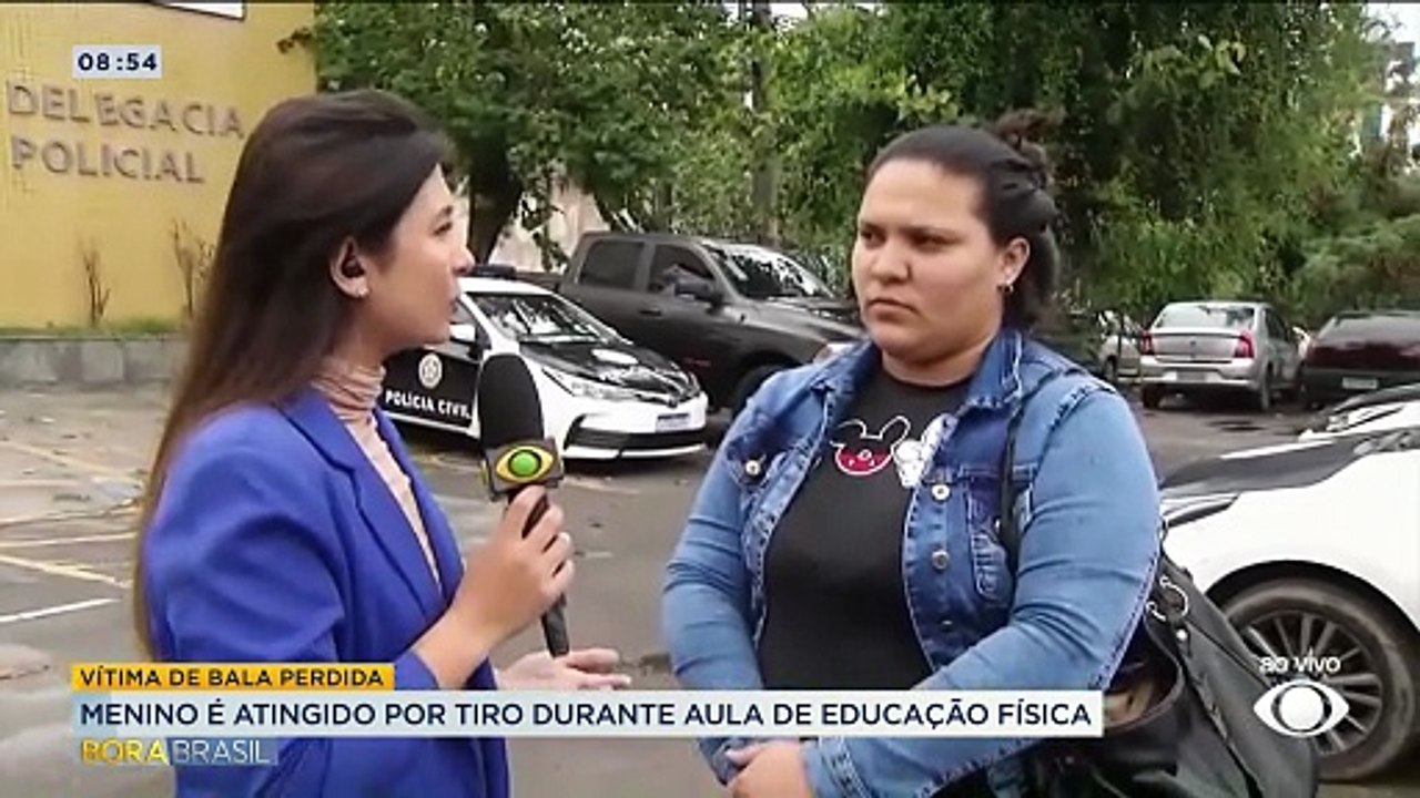 Menino é atingido por tiro durante aula de educação física