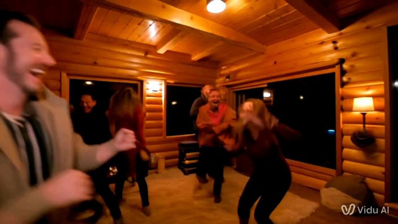 dance party in the cabin