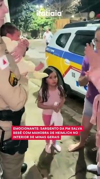 Sargento da PM salva bebê com manobra de Heimlich no interior de Minas Gerais