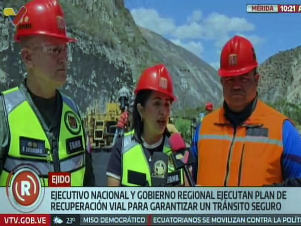 Mérida | Avanzan trabajos de rehabilitación de vías en el municipio Campo Elías
