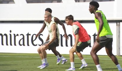 Mastantuono en su primer entreno con el Real Madrid: "Entrenar con los mejores, te hace mejorar"