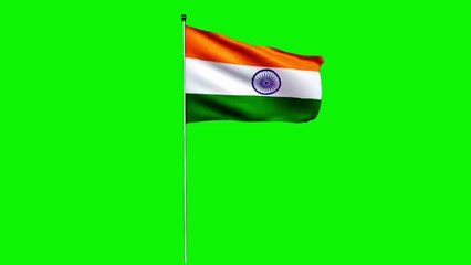 indian flag green screen free