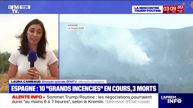 Incendies en Espagne: les pompiers inquiets des reprises de feu