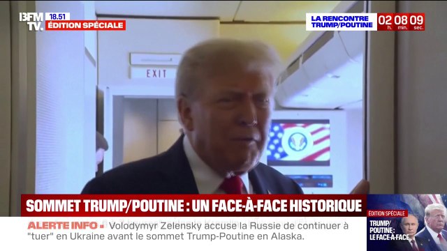 Sommet en Alaska: Je veux un cessez-le-feu rapidement , déclare Donald Trump, quelques heures avant sa rencontre avec Vladimir Poutine