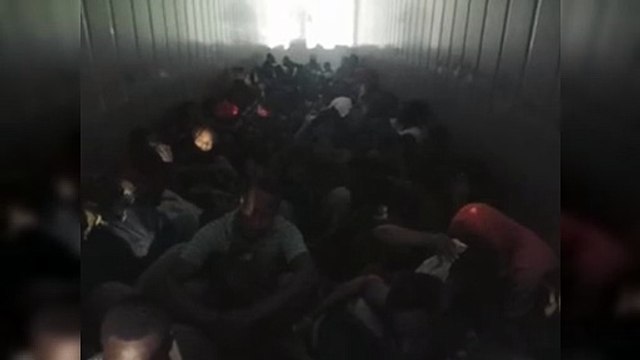 Interceptan contenedor con más de 60 indocumentados haitianos