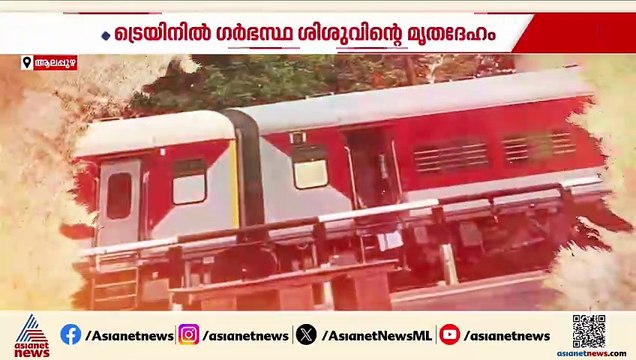 ആലപ്പുഴ ധൻബാദ് എക്സ്‌പ്രസിൽ ഗർഭസ്ഥ ശിശുവിന്റെ മൃതദേഹം;കണ്ടെത്തിയത് കോച്ചുകൾ വൃത്തിയാക്കുമ്പോൾ