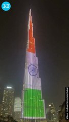 Indian flag displayed on Burj Khalifa