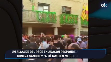 Un alcalde del PSOE en Aragón responde a los cánticos contra Sánchez: "A mí también me gusta la fruta"