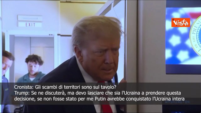 Incontro con Putin, Trump: Scambi territoriali sono su tavolo? L'Ucraina prenderà la decisione