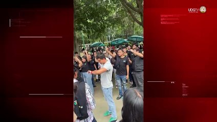 Leonardo Muñiz visitó 14 preparatorias en su primera semana de campaña a la FEU