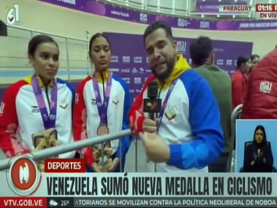 Paraguay | Atletas de ciclismo femenino suman una nueva medalla de bronce para Venezuela
