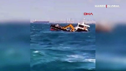 İstanbul'da fırtına etkili oldu! Batan gemideki 4 kişi kurtarıldı