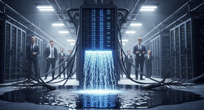 La sed oculta de la inteligencia artificial: el alarmante consumo de agua de los gigantes tecnológicos.