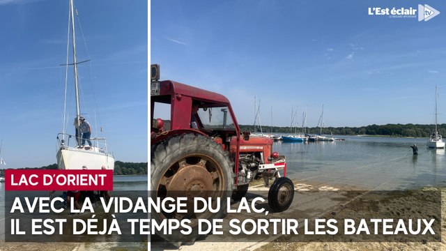 Avec la vidange du lac d’Orient, il est déjà temps de sortir les bateaux à Lusigny-sur-Barse