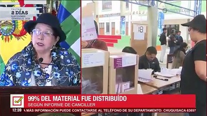 Voto en el exterior: Canciller dice que el 99% del material electoral ya fue enviado a 22 países