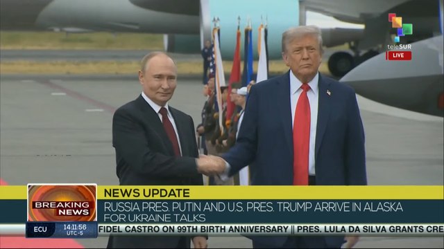 Russia Pres. Putin & U.S. Pres. Trump arrive in Alaska for Ukraine ceasefire talks
