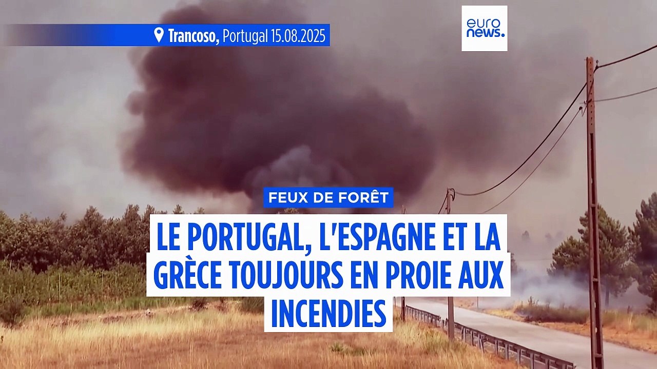 Les feux de forêt font rage en Espagne, au Portugal et en Grèce, la vague de chaleur devrait durer