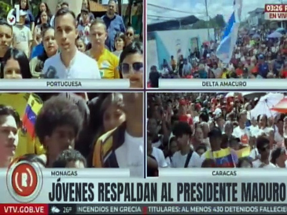 Jóvenes portugueseños reafirman su respaldo al presidente Nicolás Maduro