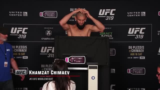 UFC 319 - Du Plessis vs. Chimaev, la pesée réussie pour les deux combattants